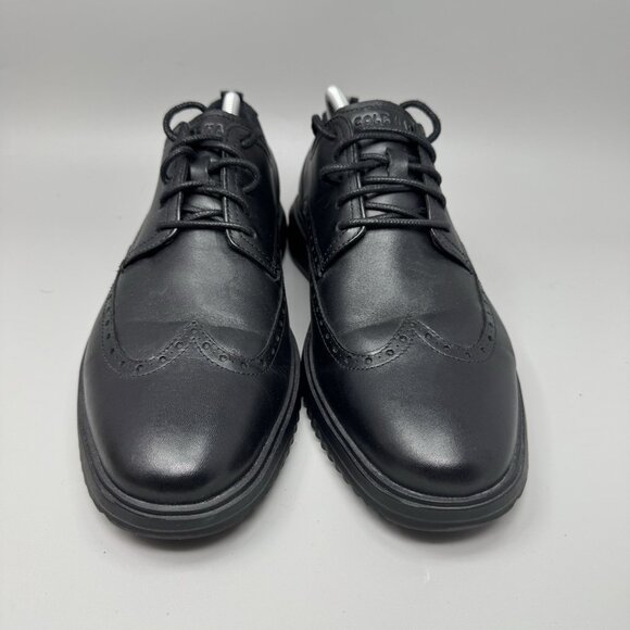 Cole Haan Grand+ Wingtip Oxford Men’s Size 10 Black Leather Comfort Shoes C36938 main image 6